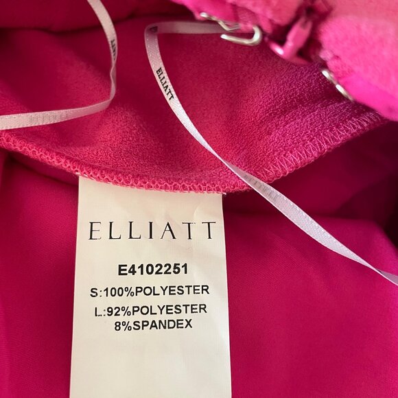 NWT Elliatt Witness Jumpsuit Pink Crepe Sleeveless Straight Leg XS Barbiecore - Picture 6 of 7